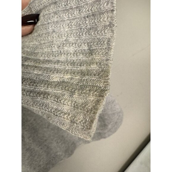 Max Studio Womens Small Gray Cashmere Cowl Neck Sweater Cozy Minimalist Classic - Picture 8 of 13